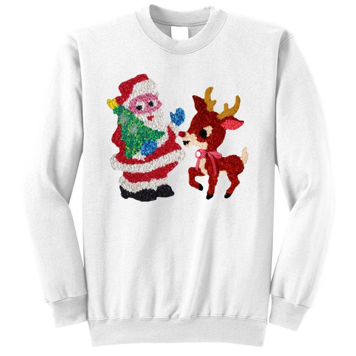 Cute Santa Reindeer Best Friends Christmas Cheer Sweatshirt