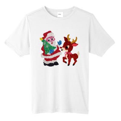 Cute Santa Reindeer Best Friends Christmas Cheer Tall Fusion ChromaSoft Performance T-Shirt