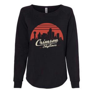 Crimson Skylines Rock Band Womens California Wash Sweatshirt