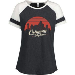 Crimson Skylines Rock Band Enza Ladies Jersey Colorblock Tee