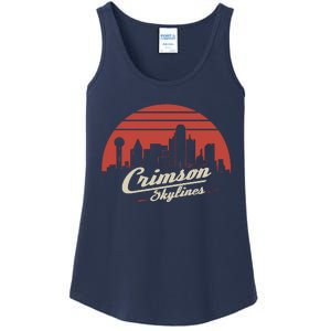 Crimson Skylines Rock Band Ladies Essential Tank