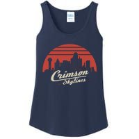 Crimson Skylines Rock Band Ladies Essential Tank