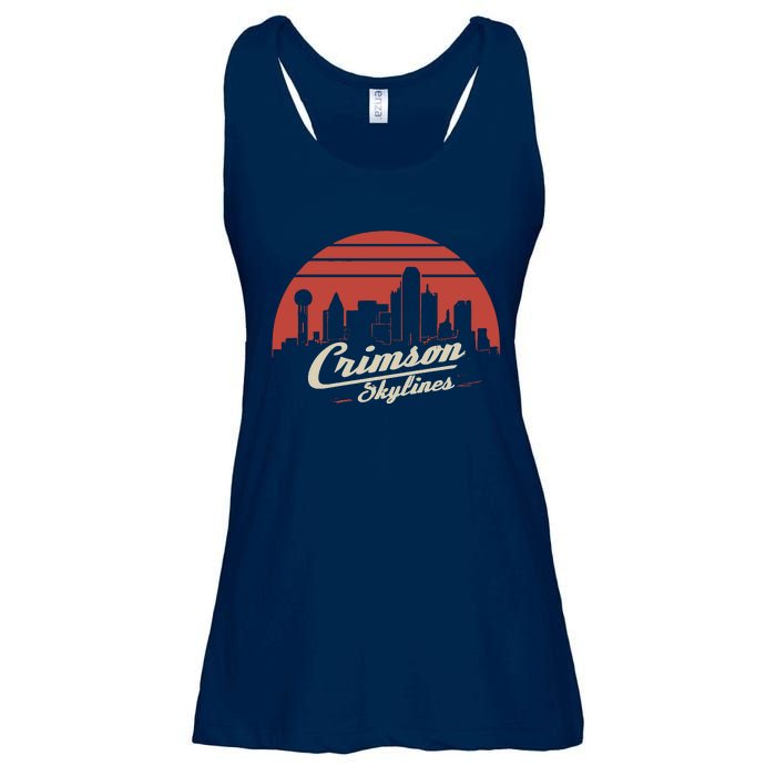 Crimson Skylines Rock Band Ladies Essential Flowy Tank