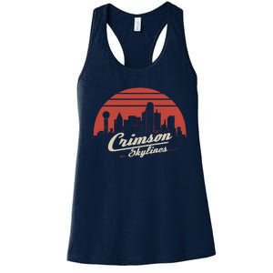 Crimson Skylines Rock Band Women's Racerback Tank