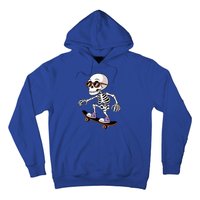 Cool Skeleton Riding Skateboard Halloween Hoodie