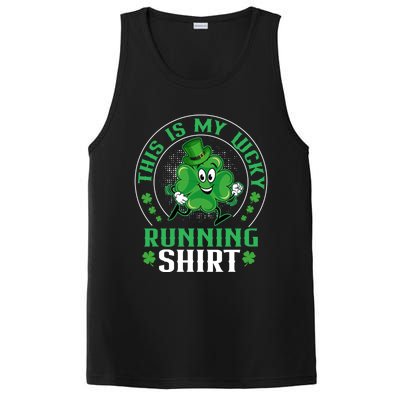 Cute Shamrock Running St Patricks Day Lucky Running Team Gift PosiCharge Competitor Tank