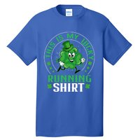 Cute Shamrock Running St Patricks Day Lucky Running Team Gift Tall T-Shirt