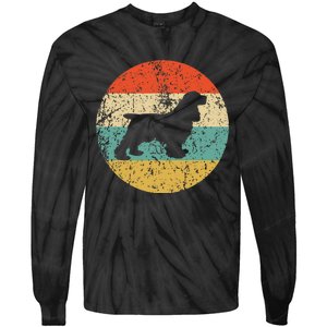 Cocker Spaniel Retro Cocker Spaniel Dog Tie-Dye Long Sleeve Shirt