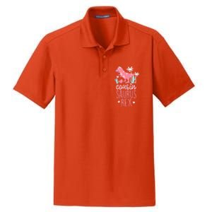 Cousin Saurus Rex Dinosaur Dry Zone Grid Polo