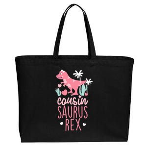 Cousin Saurus Rex Dinosaur Cotton Canvas Jumbo Tote