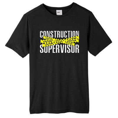 Construction Supervisor Road Worker Construction Worker Road Tall Fusion ChromaSoft Performance T-Shirt