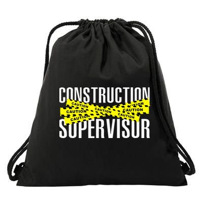 Construction Supervisor Road Worker Construction Worker Road Drawstring Bag