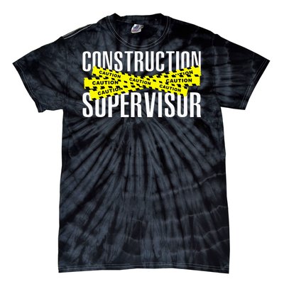 Construction Supervisor Road Worker Construction Worker Road Tie-Dye T-Shirt