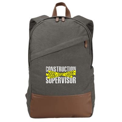 Construction Supervisor Road Worker Construction Worker Road Cotton Canvas Backpack