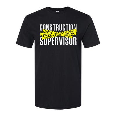 Construction Supervisor Road Worker Construction Worker Road Softstyle CVC T-Shirt