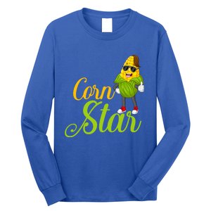 Corn Star Rancher Barnyard Harvest Farming Barn Cattle Gift Long Sleeve Shirt