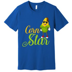 Corn Star Rancher Barnyard Harvest Farming Barn Cattle Gift Premium T-Shirt