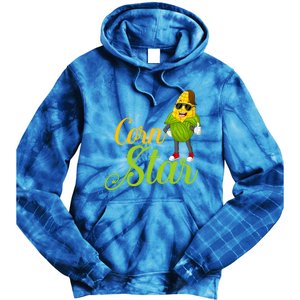 Corn Star Rancher Barnyard Harvest Farming Barn Cattle Gift Tie Dye Hoodie