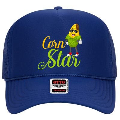 Corn Star Rancher Barnyard Harvest Farming Barn Cattle Gift High Crown Mesh Back Trucker Hat