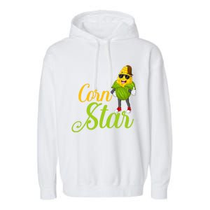 Corn Star Rancher Barnyard Harvest Farming Barn Cattle Gift Garment-Dyed Fleece Hoodie