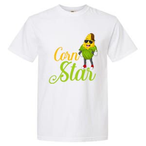 Corn Star Rancher Barnyard Harvest Farming Barn Cattle Gift Garment-Dyed Heavyweight T-Shirt