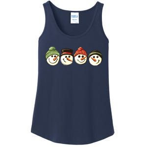 Christmas Snowman Retro Snowman Cute Christmas Ladies Essential Tank