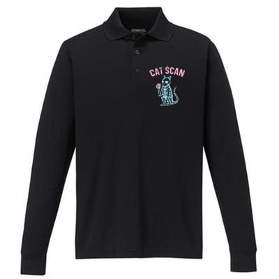 Cat Scan Radiologist Radiologic Technologist Radiology Squad Performance Long Sleeve Polo