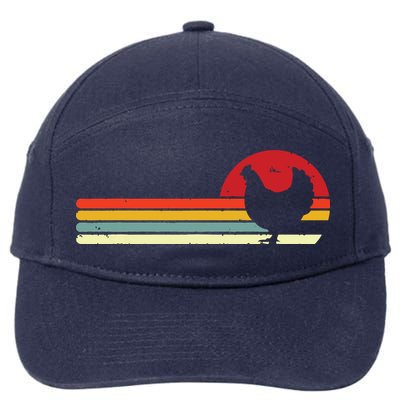 Chicken Shirts Retro Style 7-Panel Snapback Hat