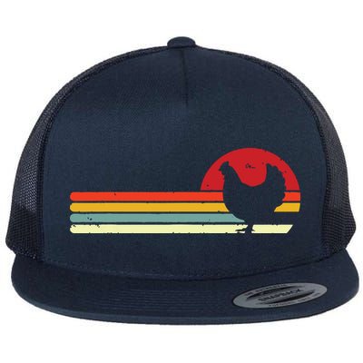 Chicken Shirts Retro Style Flatbill Hat