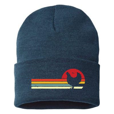 Chicken Shirts Retro Style Sustainable Knit Beanie