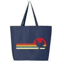 Chicken Shirts Retro Style 25L Jumbo Tote