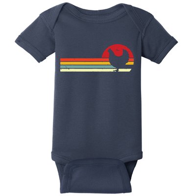 Chicken Shirts Retro Style Baby Bodysuit