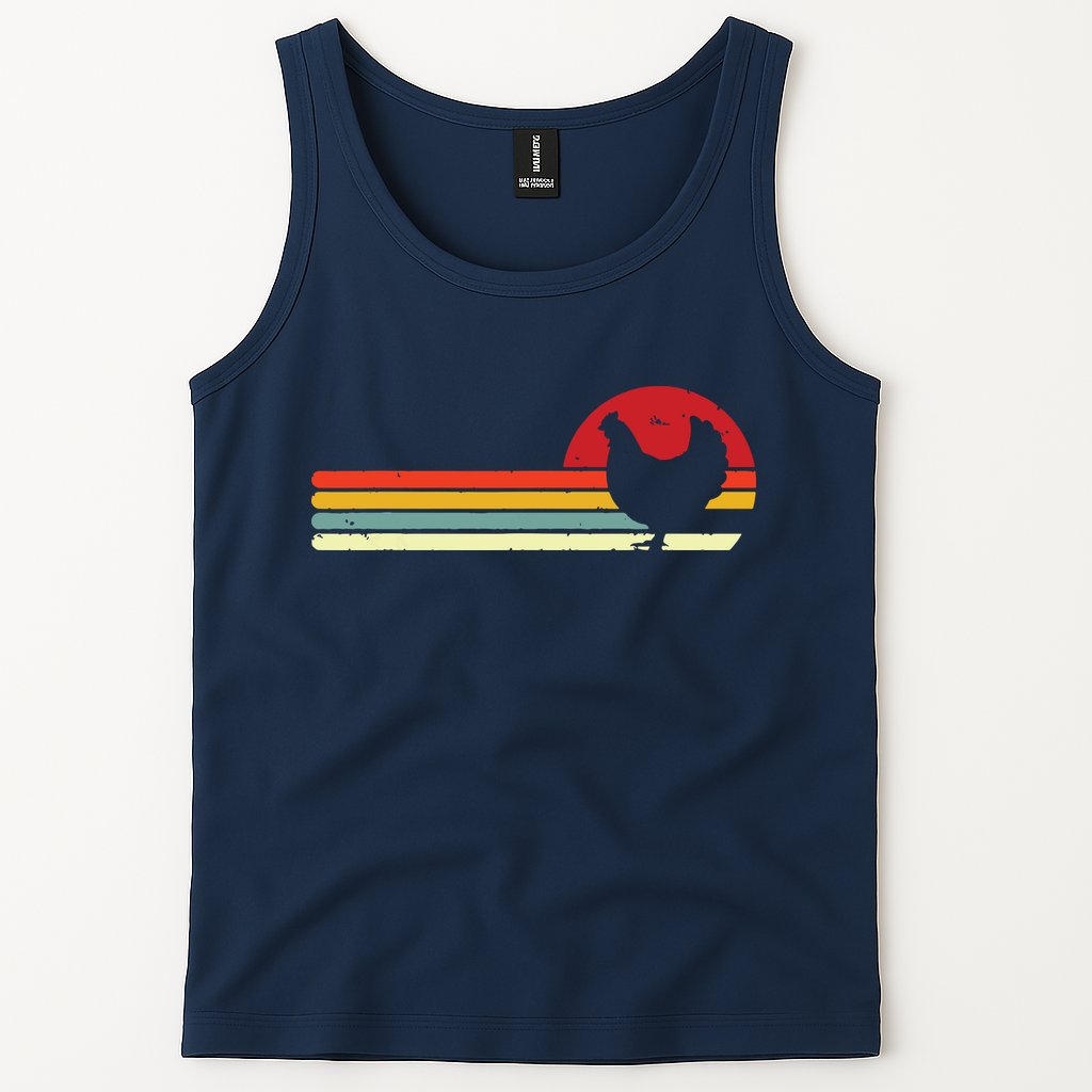 Chicken Shirts Retro Style Tank Top