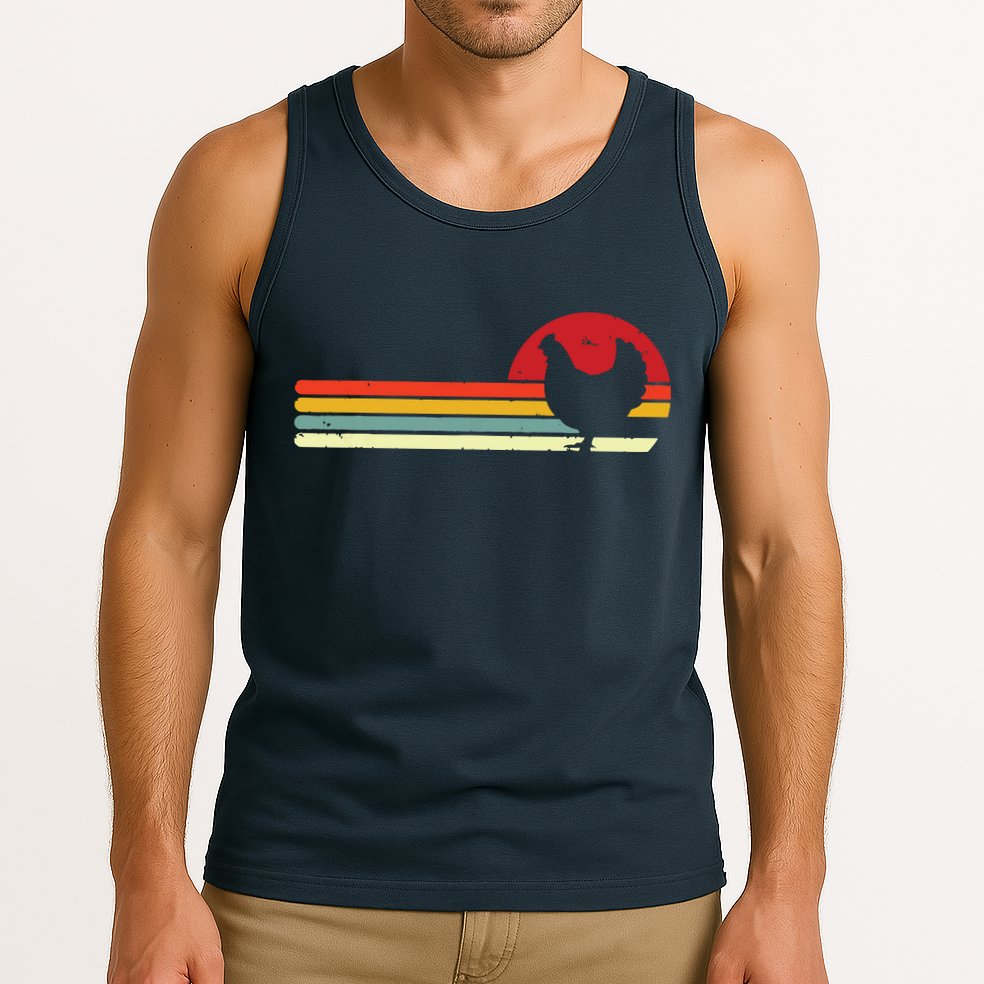 Chicken Shirts Retro Style Tank Top