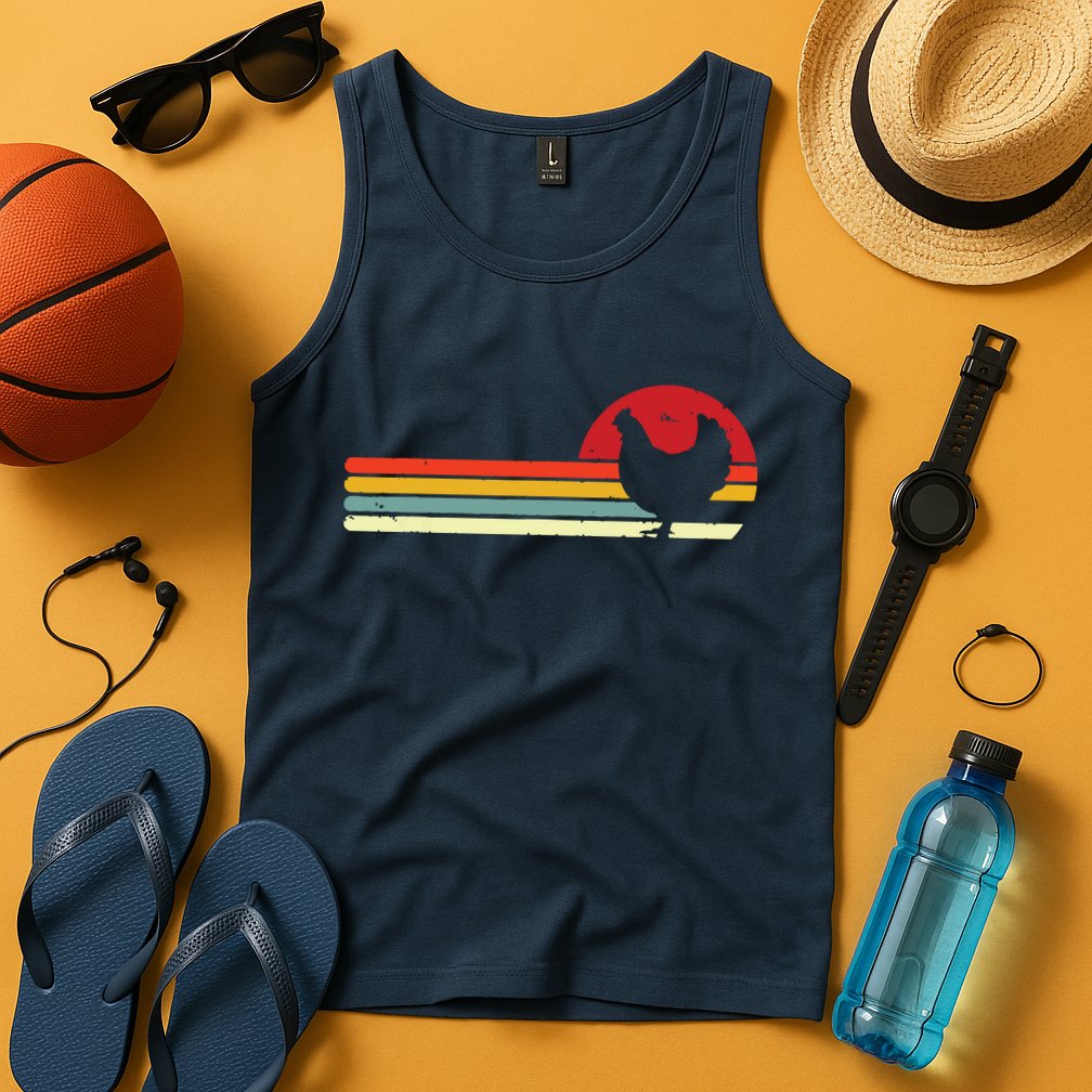 Chicken Shirts Retro Style Tank Top