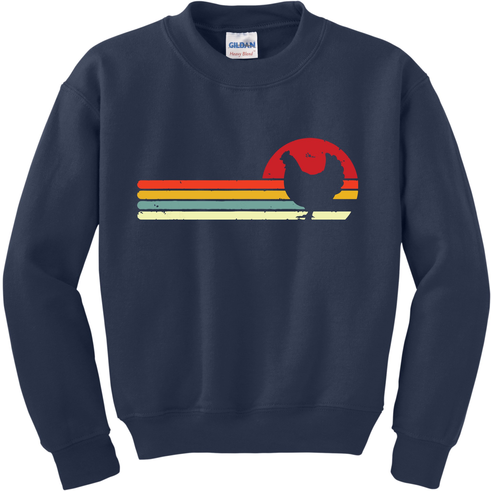 Chicken Shirts Retro Style Kids Sweatshirt