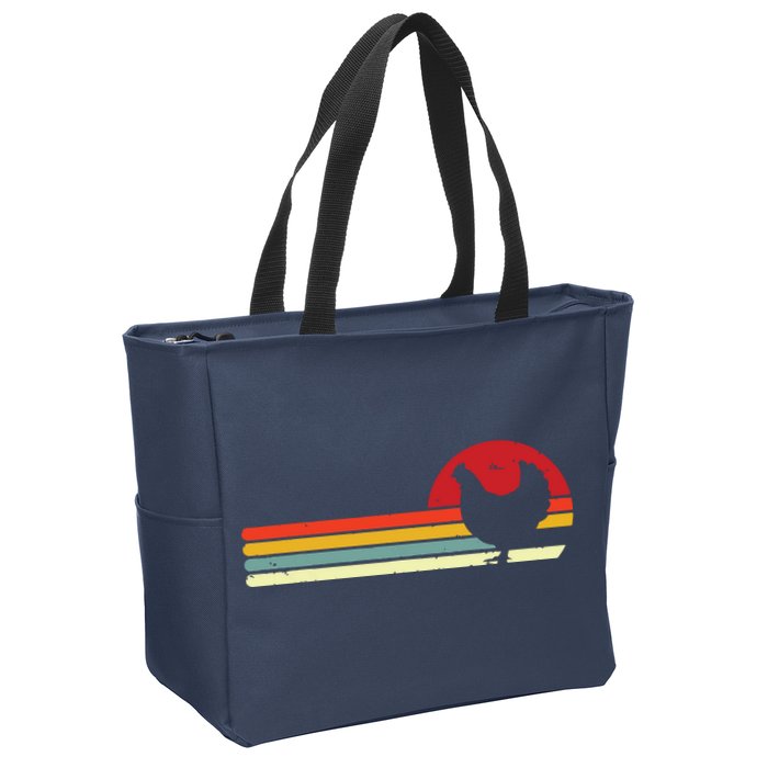 Chicken Shirts Retro Style Zip Tote Bag