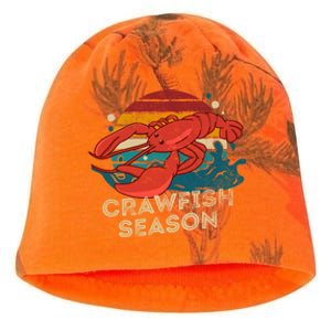 Crawfish Season Retro Crawfish Boil Love Crayfish Seafood Gift Kati - Camo Knit Beanie