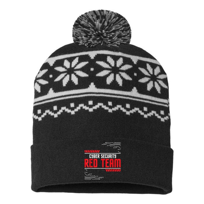 Cyber Security Red Team Computer Engineer Hacker Hacking USA-Made Snowflake Beanie