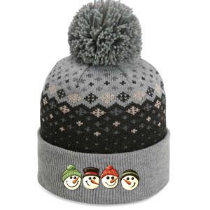 Christmas Snowman Retro Snowman Cute Christmas The Baniff Cuffed Pom Beanie