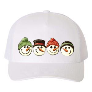 Christmas Snowman Retro Snowman Cute Christmas Yupoong Adult 5-Panel Trucker Hat