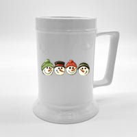 Christmas Snowman Retro Snowman Cute Christmas Beer Stein