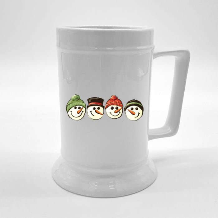 Christmas Snowman Retro Snowman Cute Christmas Beer Stein