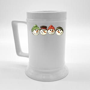 Christmas Snowman Retro Snowman Cute Christmas Beer Stein