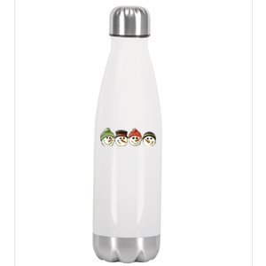 Christmas Snowman Retro Snowman Cute Christmas Stainless Steel Insulated Water Bottle