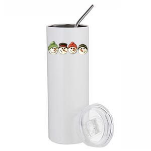 Christmas Snowman Retro Snowman Cute Christmas Stainless Steel Tumbler