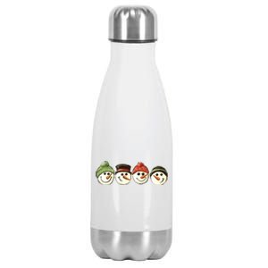 Christmas Snowman Retro Snowman Cute Christmas Stainless Steel Insulated Water Bottle