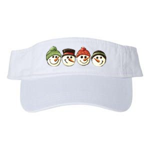 Christmas Snowman Retro Snowman Cute Christmas Valucap Bio-Washed Visor