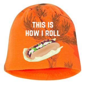 Cheese Steak Roll This Is How I Roll Gift Kati - Camo Knit Beanie