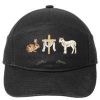 christian Silly Rabbit Easter Is For Jesus 7-Panel Snapback Hat